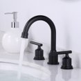 thumbnail image 6 of WOWOW Widespread Bathroom Faucet Centerset Basin Faucet 3 Hole，Black, 6 of 6