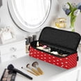 thumbnail image 2 of Hair Tools Storage with Heat Resistant Mat- Cute Polka Dots Printed Curling Iron Travel Bag/Flat Iron Case for Women, 2 of 8