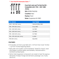 thumbnail image 2 of Front Ball Joint and Tie Rod End Kit - Compatible with 1996 - 2001 GMC Jimmy 1997 1998 1999 2000, 2 of 2