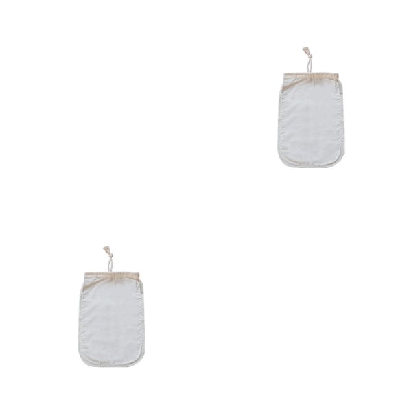 Matsuzay Bolsa de filtro para beber leche y café con cordón, colador de malla fina para bebidas, bolsas coladoras para cocina, cafetería, Club, 10x12 10x12 pulgadas 2piezas Matsuzay CBP492381