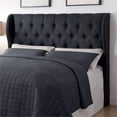 thumbnail image 2 of Bowery Hill Tufted Fabric Upholstered King California King Headboard in Charcoal, 2 of 2