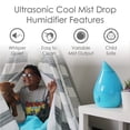 thumbnail image 5 of Crane - Drop Ultrasonic Cool Mist Humidifier Aqua - EE-5301B, Aqua, 5 of 13