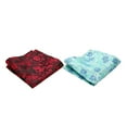 thumbnail image 3 of Bretelles et Nœud Papillon Floral Paisley pour Hommes, 6 Pinces Réglables, Poche Carrée Rouge, 3 of 7
