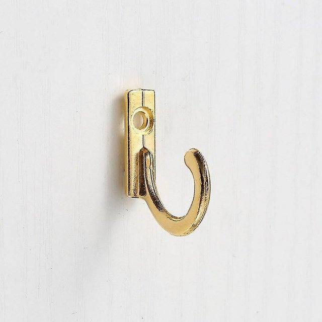 20 piezas populares de ganchos de pared para sombreros, abrigos, toallas, llaves, gancho de una sola punta, mini percha para artículos del hogar (dorado)