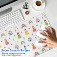 thumbnail image 4 of Long Mouse Pads for Desk,Colorful Princess Castle Pattern Desk Mats on Top Of Desks, Desk Mouse Pad Extra Large with 3mm Non-Slip Base and Stitched Edge for Gaming,Office,Work,Home 35.4"x15.7", 4 of 6