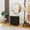 Black, variant on ROSVOVO Nightstand with 2 Storage Drawers, 20" Height End Table Small Bed Side Furniture, Wooden Top Fabric Cabinet Kids Night Stand Mini Dresser for Bedroom, Closet, Entryway, College Dorm