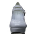 thumbnail image 3 of Ellie Shoes E-421-Jane 4" Heel Double Strap Mary Jane Womans Pump 5 / White, 3 of 8