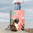 thumbnail image 7 of Naloa Colorful Cat With Flowers Elastic Suitcase Protector, Travel Suitcase Protector Cover Fits 18-32in Suitcase(No luggage included)-X-Large, 7 of 7