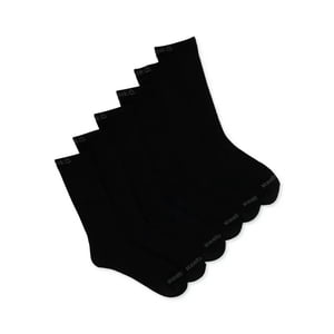 Reebok Men's Pro Series Crew Socks, 6-Pack, Black