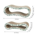 thumbnail image 4 of THE LICKER STORE Suvi 26" Modern Cardboard Infinity 2-in-1 Lounge Bed Cat Scratcher with Catnip, Garden Cats, CSR1014F, 4 of 7