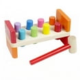 thumbnail image 3 of HLONK Bench Wooden Toy with Mallet hammering Block Punch and Drop Instruments, 3 of 4