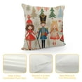 thumbnail image 4 of Nawypu  Christmas Pillow Cover Merry Christmas Nutcracker Decoration Holiday Farmhouse Winter Pillow Case Decor for Home Sofa Couch, 4 of 5