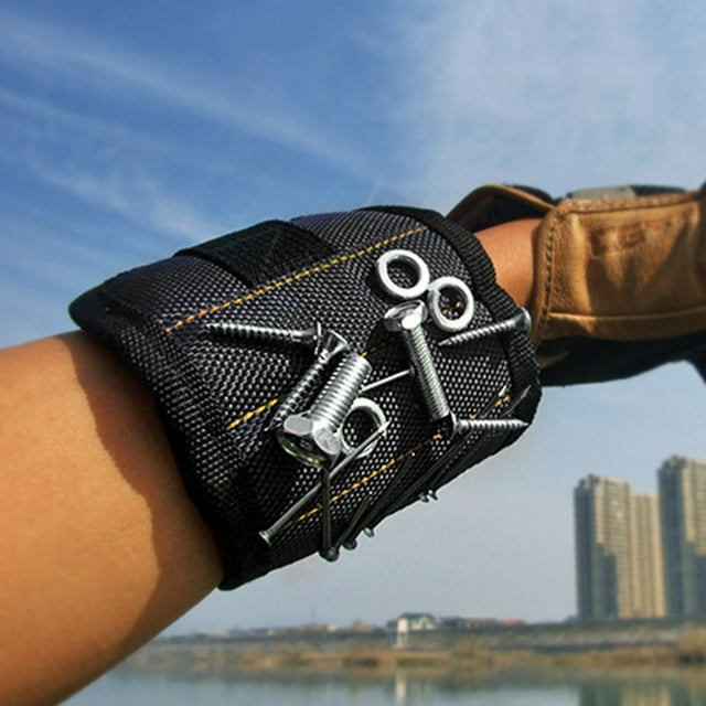 Wristband for Holding Screws, 3 Rows Wristband Tool Belt Increases Convenience