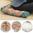 thumbnail image 3 of Square Meditation Pillow, Boho Style Floor Cushion, Dutch Velvet Meditation Cushion for Sitting on Floor, Yoga Cushion 22'' x 22'', 3 of 7