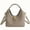 grey, variant on Lazy Style PU Mini Bucket Bag for Women, Chic Stitched Tote Crossbody Underarm Bag, Versatile Daily Commute Handbag (9.4"x5.9"x7.9", 1.14lb), Street Trend