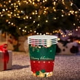 thumbnail image 4 of Christmas Party Supplies Red Green Tableware Sets Large Merry Christmas Tablecloth Plates Napkins and Cups for Party Decorations, 4 of 8