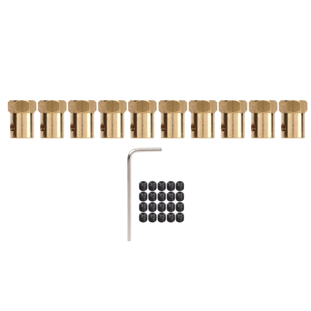 Acoplador hexagonal para coche RC, 10 piezas Acoplador hexagonal RC Conector de acoplamiento RC Acoplador hexagonal RC flexible Tecnología avanzada