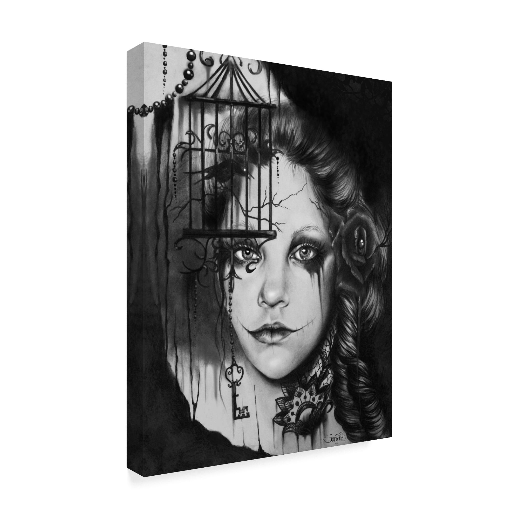 Trademark Fine Art 'Inner Demons' Canvas Art by Sheena Pike Art And Illustration