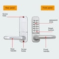 thumbnail image 4 of Mechanical Digital Push Button Door Lock Keyless Combination Lock (Silver), 4 of 8