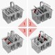 thumbnail image 4 of Cutlery Basket For Dishwasher (removable Handle)-h, 4 of 5