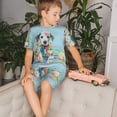 thumbnail image 4 of Fotbe A Funny Little Dalmatian Puppy Pijama Estampada de 2 Piezas para Niños – Ropa de Dormir de Manga Corta Cómoda para Niños y Niñas, Camiseta y Shorts de Algodón-XX-Large, 4 of 6