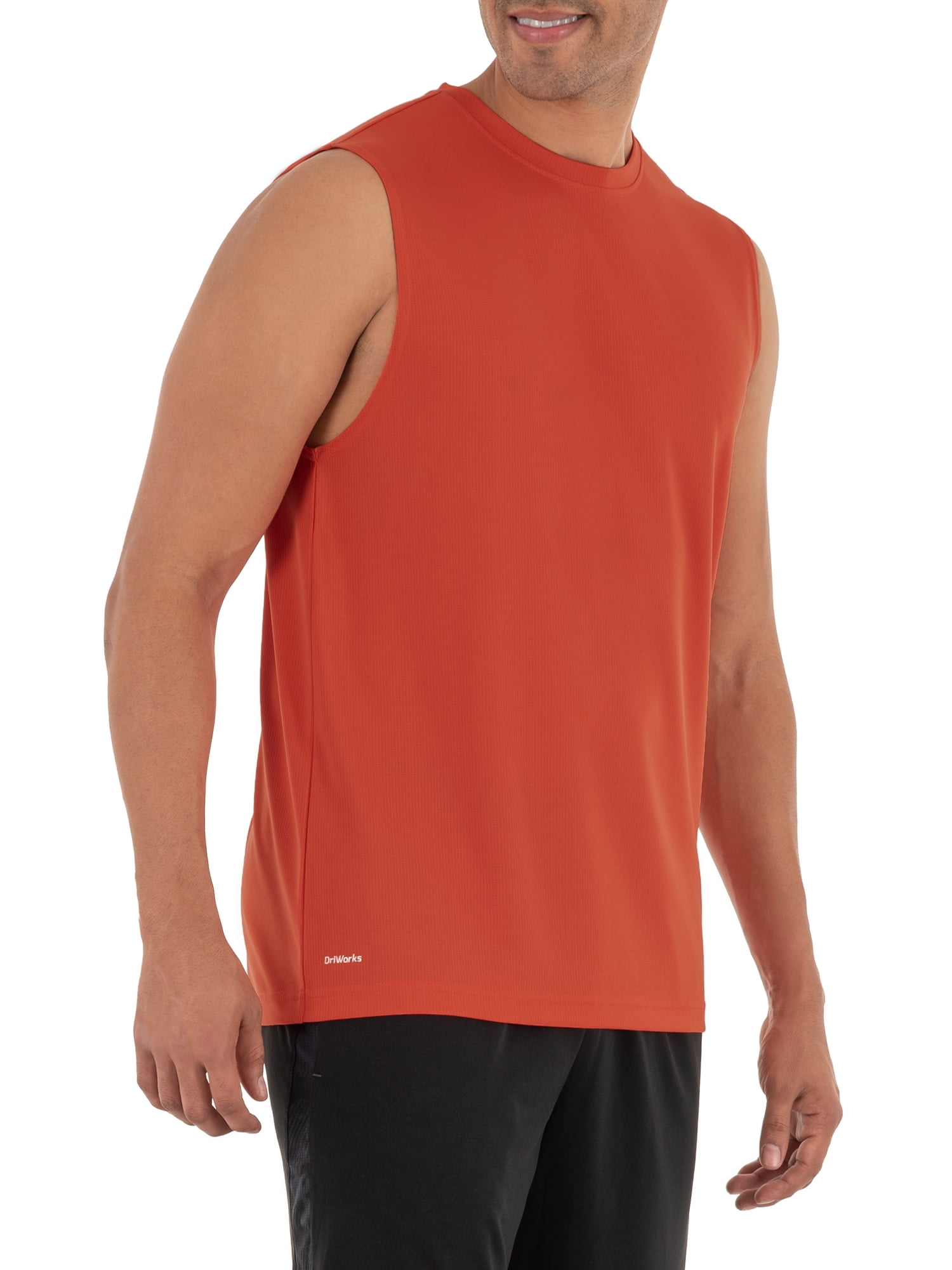 Athletic Works Men's and Big Men's Quick Dry Muscle Tee, up to 5XL