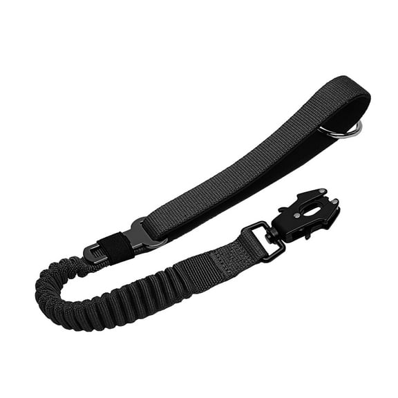 20” Black Strong Short Leash for Dog, Heavy Duty Absorbing Bungee Leash with Padded Handle, Car Seatbelt, Dog Training Leashes for Large or Medium Dogs (Can be used with other leashes)