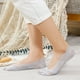 thumbnail image 1 of Calcetines náuticos invisibles antideslizantes de silicona con encaje de boca baja de color caramelo, calcetines cortos de seda helada con encaje para mujer, 1 of 6