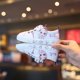 thumbnail image 1 of Zapatos de dibujos animados de Disney Frozen para niñas, nueva moda de primavera y otoño, zapatos blancos de princesa para niños, zapatos deportivos casuales elsa 27-Insole17.5 CM Gao Jinjia LED, 1 of 2