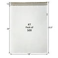 thumbnail image 4 of UOFFICE 500 Poly Mailer Bags 19" x 24" - #7 White Self-Sealing Envelopes, 4 of 10