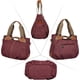thumbnail image 2 of Women Canvas Handbag Shoulder Bag Crossbody Bag Handbag Crossbody Bags Shoulder Bags (Wine Red), 2 of 5