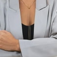 thumbnail image 4 of Collar de cadena plana Hugo Nudo Cadena Gargantils dorado 80 cm, 4 of 8