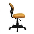thumbnail image 4 of Flash Furniture Low Back Orange Mesh Swivel Task Office Chair, 4 of 5