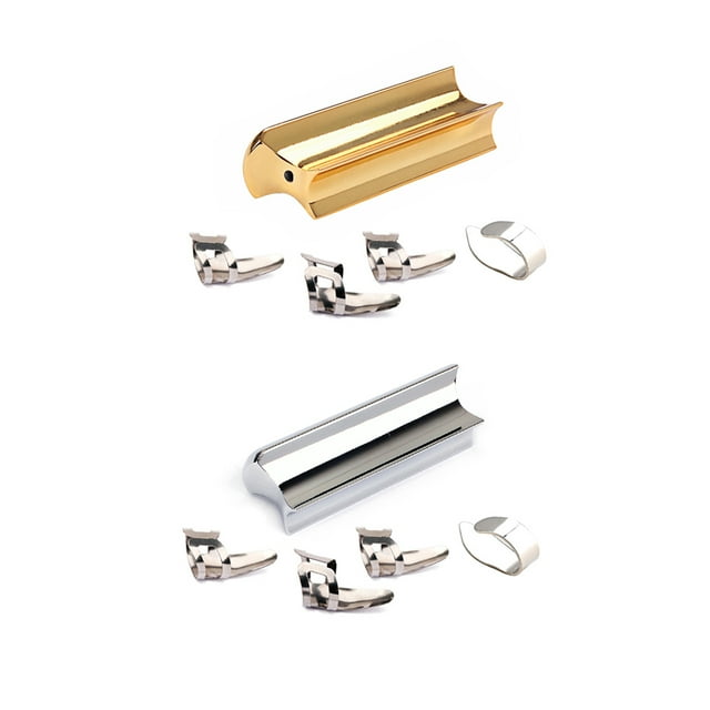 Accessoires d'Assistance Guitare Guitare Guidon Coulissante en Acier Inoxydable Son Acoustique Doré R524