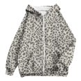 thumbnail image 6 of EnJoCho Girls Leopard Print Hoodie Zip Up Full Zip Hooded Sweatshirt Jacket Long Sleeve Fleece Lined Casual Fall Winter Coat with Pockets for Kids Teens, 6 of 6