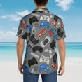 thumbnail image 4 of Disketp Hawaiian Shirts For Men,Video Game Print Mens Casual Short Sleeve Button Down Shirts Beach Shirt, 4 of 7