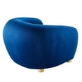thumbnail image 4 of Modway Abundant Performance Velvet Armchair in Navy, 4 of 7