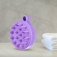 thumbnail image 2 of Unique Bargains Scalp Massager Hair Care Scalp Massager Shampoo Brush 3.74"x3.15"x1.77" Massager Tools Purple, 2 of 6