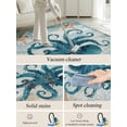 thumbnail image 5 of Ocean Creature Area Rug for Bedroom 3x5 Ft Eight Pawfish Corals Sea Stars Super Soft fuzzy Throw Rug Non-Slip Fluffy Plush Indoor Floor Carpet for Living Room Nursery Home Decor, 5 of 8