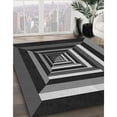 thumbnail image 3 of Ahgly Company Machine Washable Indoor Rectangle Transitional Midnight Gray Area Rugs, 8' x 12', 3 of 7