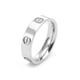 thumbnail image 1 of Anillo de titanio con diamantes para mujer, ligero, lujoso, sin caída, anillo para parejas, 5 mm, anillo con seis diamantes, 1 of 6