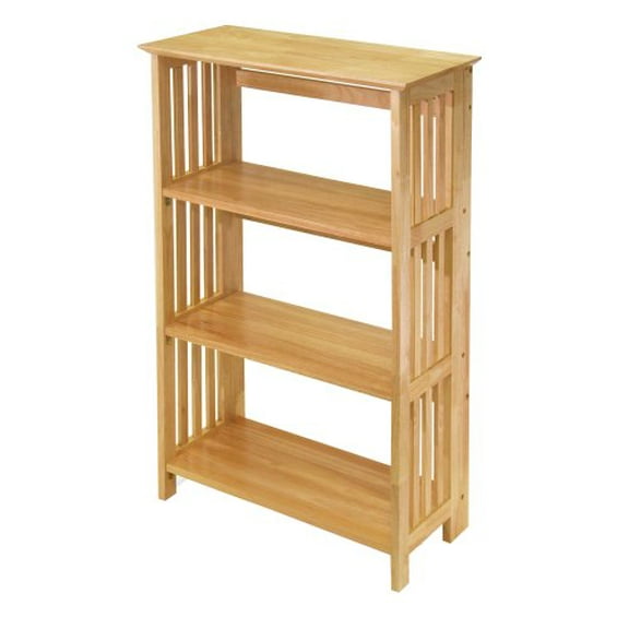 Winsome Wood Foldable 4-Tier Shelf, Natural