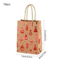 thumbnail image 3 of Aufmer 50 Pcs Christmas Themed Gift Bag with Tree Pattern, Holiday Party Favor Packaging, Seasonal Present Wrapping Solution(Multicolor), 3 of 6