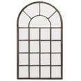 SeekElegant Large Decorative Arched Wall Mirror with Metal Frame