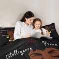 thumbnail image 5 of Castle Fairy Kids Teens Black Girl Queen Comforter Set,Old Fashion Bedding Comforter Set, 5 of 8