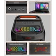 thumbnail image 6 of Gesnada Karaoke Machine for Adult with 2 Wireless Microphones,Bluetooth Speaker and Dual 4" Woofer for Party,Gifts, 6 of 15