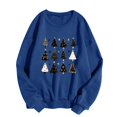 thumbnail image 2 of WXLWZYWL Oversized Christmas Sweatshirts for Women 2024 Ugly Christmas Sweaters Cute Reindeer Graphic Crewneck Pullover Tops, 2 of 4