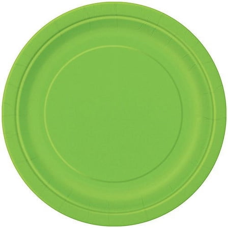 Unique Paper Plates 9-inch Lime Green, 16ct (Pack of 10)