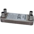 thumbnail image 2 of B3-12A 10 Plate Stainless Steel Heat Exchanger with 3/4" Male NPT Ports Copper Brazed, 2 of 7