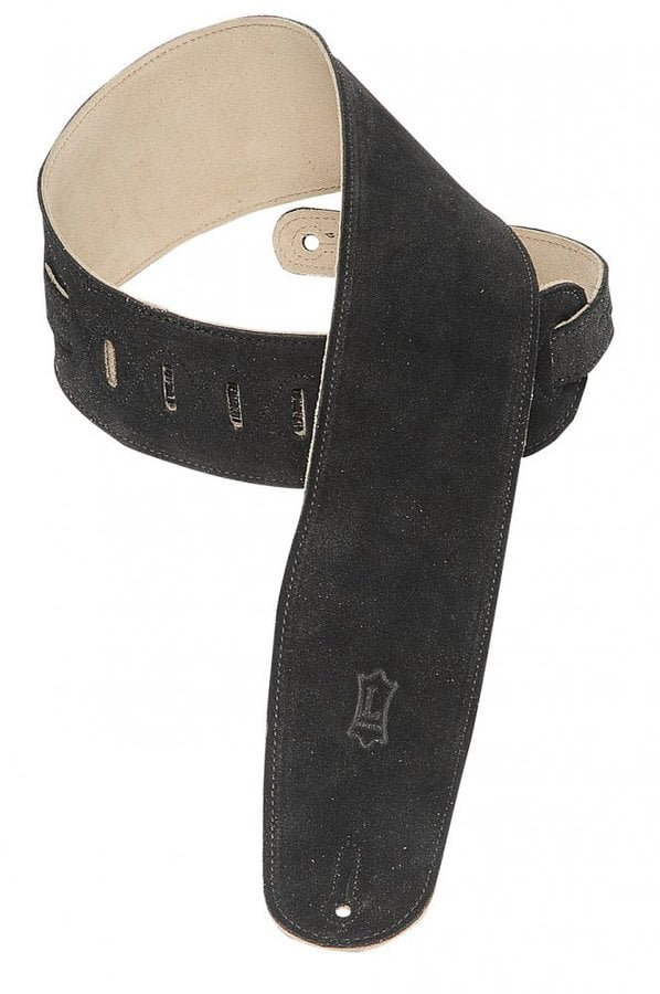 black suede guitar strap